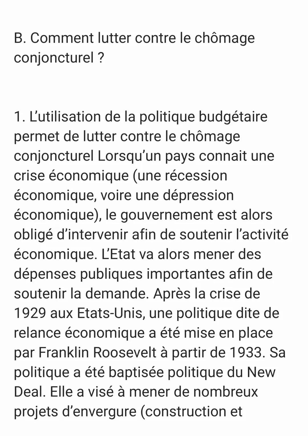 A. Comment lutter contre le chômage
structurel ?
1. La baisse du coût du travail peut
diminuer le chômage
Une entreprise qui souhaite recrut