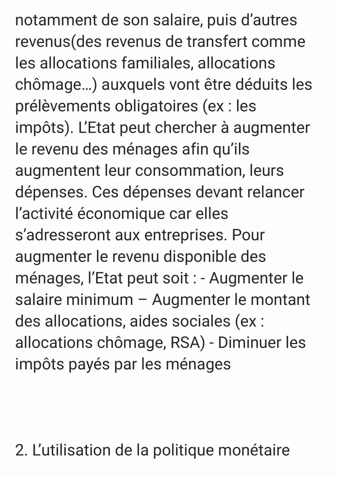 A. Comment lutter contre le chômage
structurel ?
1. La baisse du coût du travail peut
diminuer le chômage
Une entreprise qui souhaite recrut