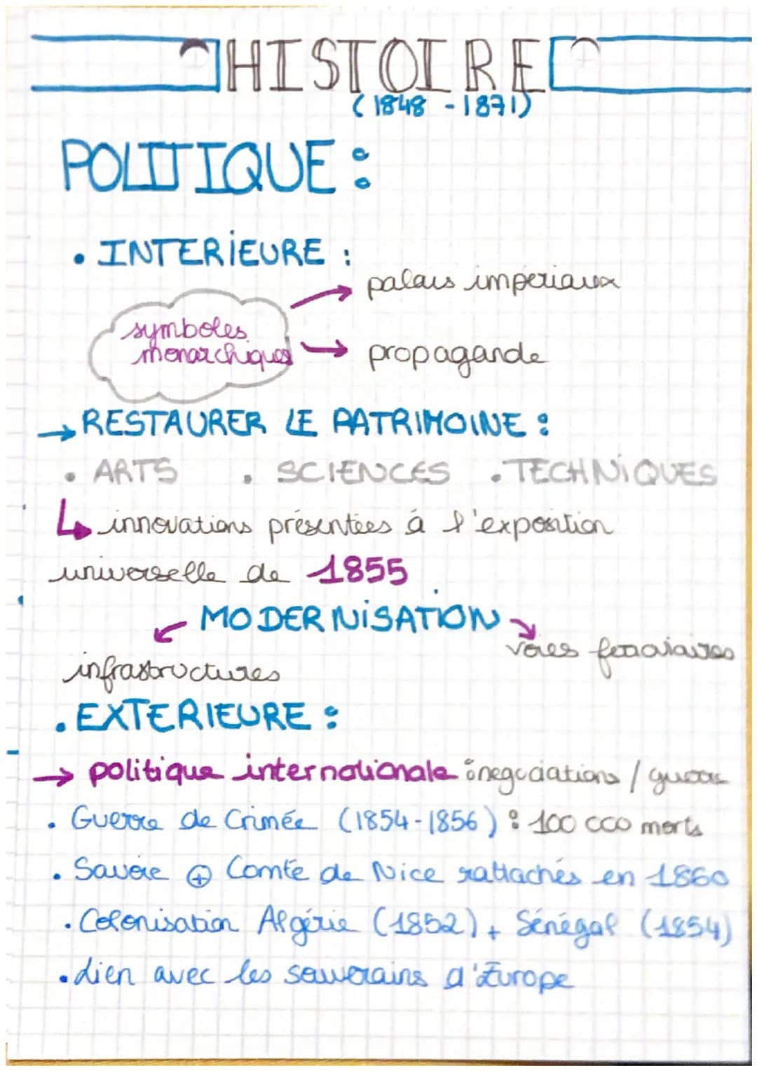 OHISTOIRED
(1848-1871)
SECONDE REPUBLIQUE:
Revolution
(02/1848)
24 février - Louis -Philippe
abdique
↳ GOUVERNEMENT
PROVISOIRE
25 février: s