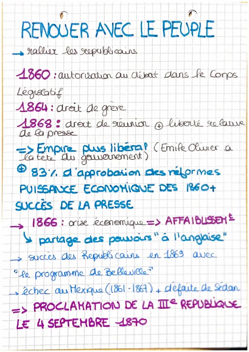 OHISTOIRED
(1848-1871)
SECONDE REPUBLIQUE:
Revolution
(02/1848)
24 février - Louis -Philippe
abdique
↳ GOUVERNEMENT
PROVISOIRE
25 février: s