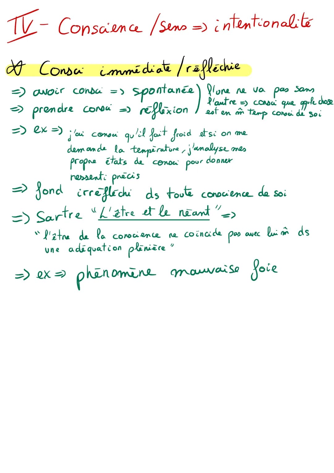 La
conscience Chap 1: ha conscience
I- Consc. comme mise à distance
Consc. mise à dist. de homme
⇒ Hegel "L'Esthétique " => homme devient ce