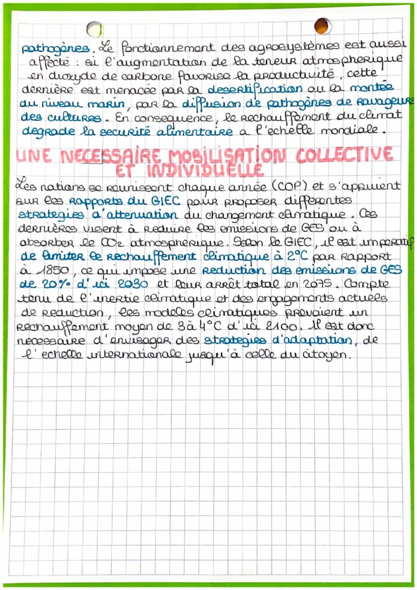 "FAIRE FACE ALL. *
RECHAUFFEMENT
CLIMATIQUE
LINE PRISE DE CONSCIENCE SCIENTIFIQUE
ET POLITIQUE
lun
A la fin du XIXe siècle, certains scienti