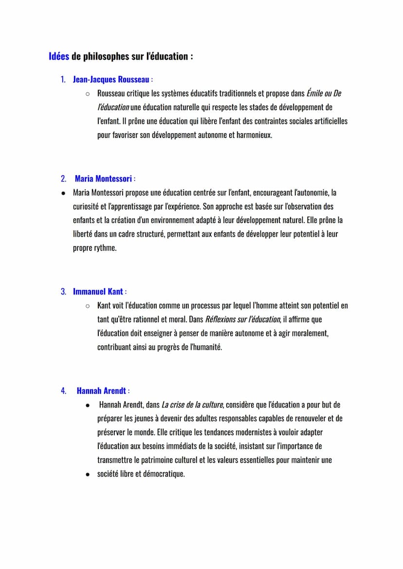 HLP révision Bac :
1 Education: HLP & Philo
Fiche de Révision sur le Thème de l'Éducation
Citations de philosophes sur l'éducation :
1. Plat