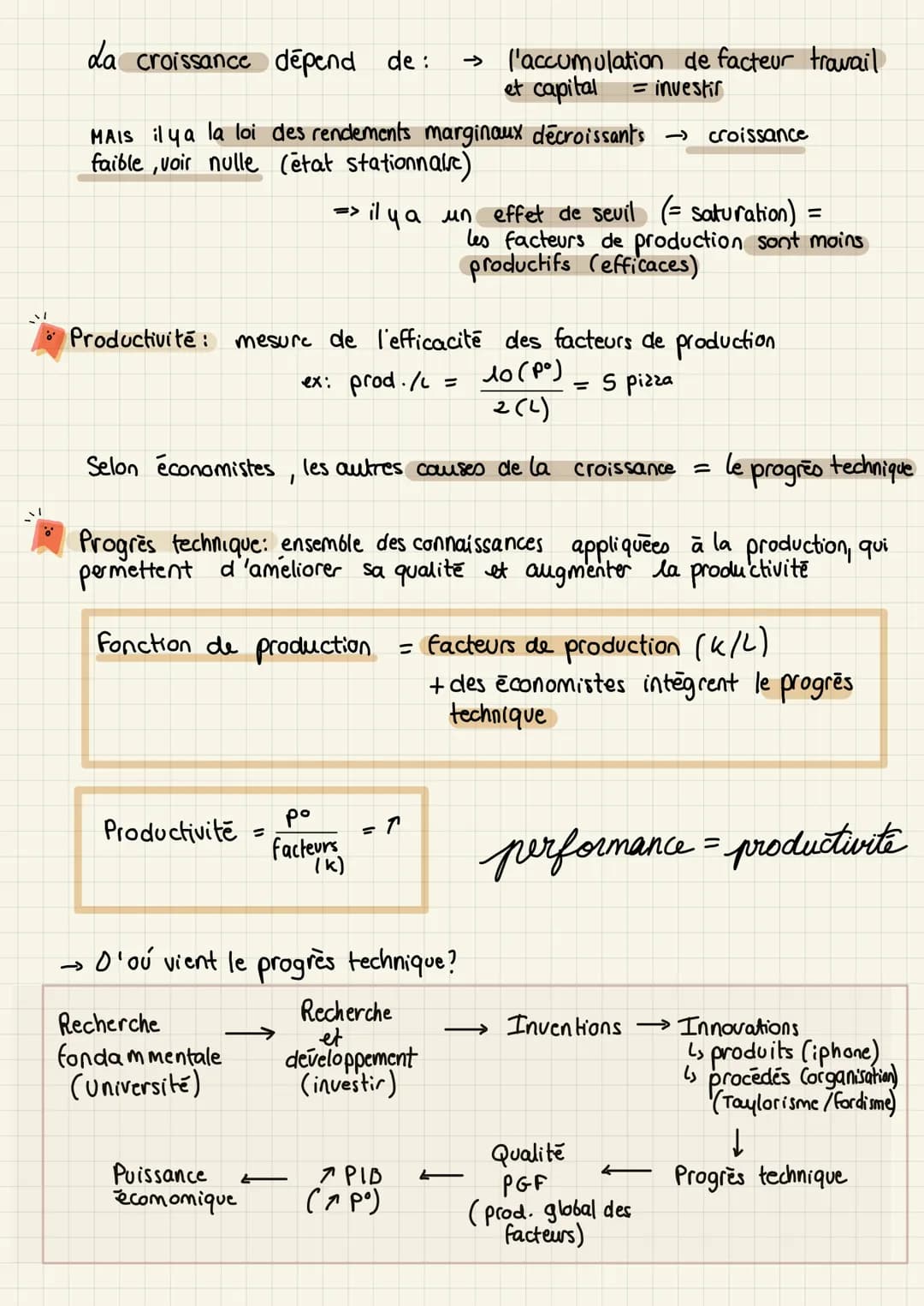 SE S
PIB indicateur qui mesure la production économique d'un pays sur une
année.
Production des
entreprises
Chap 1: des sources et les défis