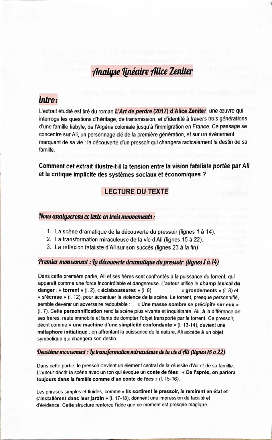 --- OCR Start ---
Analyse Linéaire Irène
Le texte proposé est extrait de Les Caractères (1694), une œuvre majeure de Jean de La
Bruyère qui 