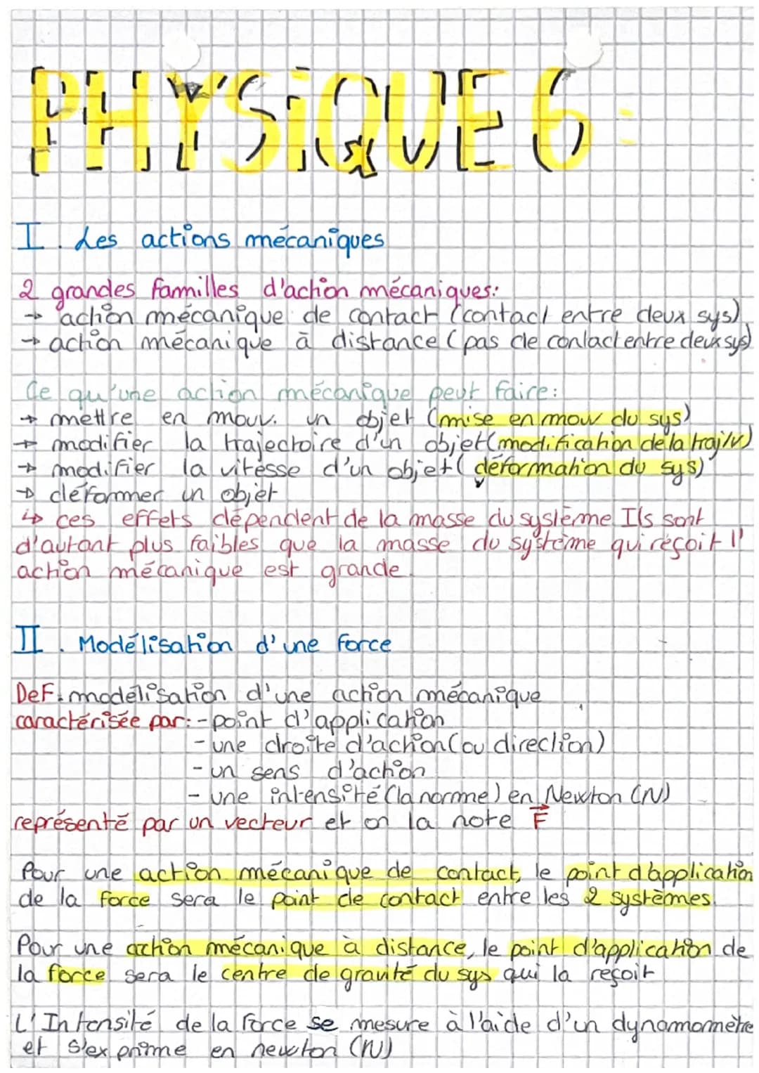 L
WIC AL
2
ils; V/|_
U
I des actions mécaniques
2 grandes familles d'action mécaniques:
achon mécanique de contact contact entre deux sys)
a
