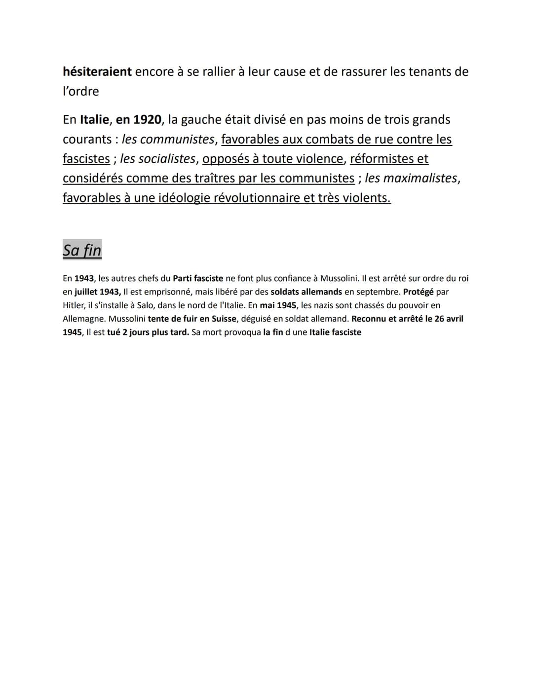 · Présentation, idéologie
. Comment est-il arrivé au pouvoir ?
. Sa fin
. Sources
· Présentation,
MUSSOLINI
Ne le 29 juillet 1883 dans une f