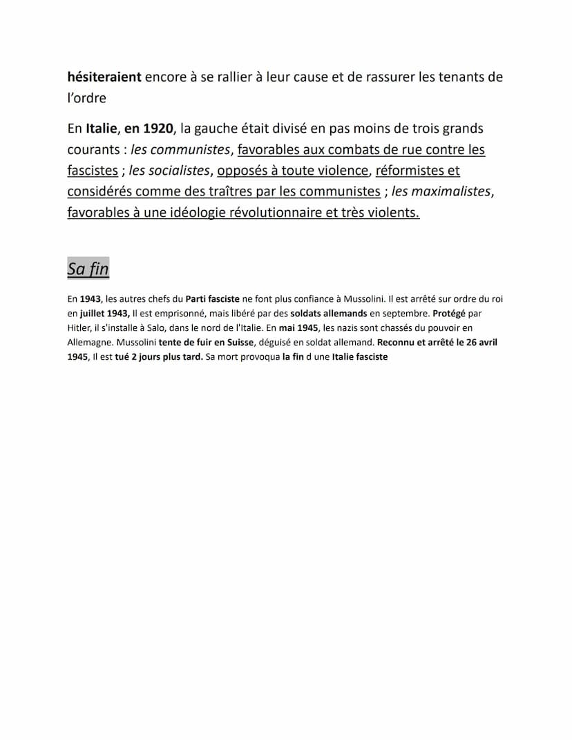 · Présentation, idéologie
. Comment est-il arrivé au pouvoir ?
. Sa fin
. Sources
· Présentation,
MUSSOLINI
Ne le 29 juillet 1883 dans une f