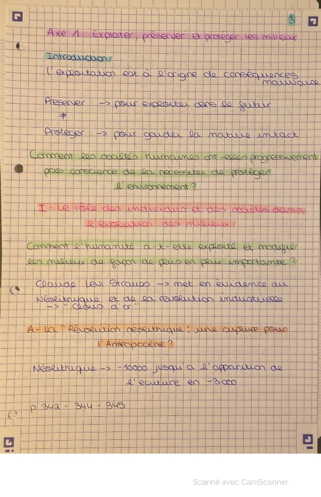 Sujet dissertation environnement HGGSP corrigé : exploiter, préserver et protéger les milieux