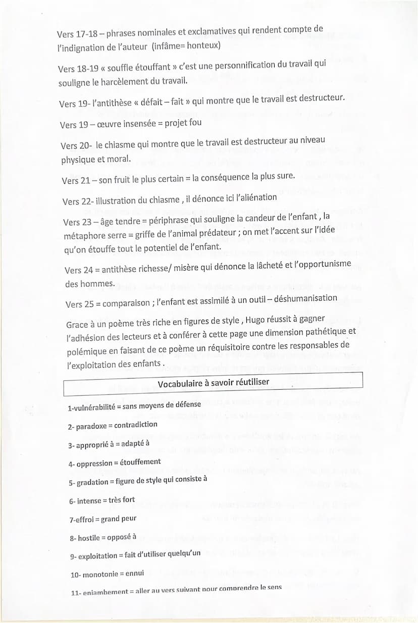 ème
Etude linéaire du texte Melancholia de V.Hugo 19 siècle
Introduction
ème
Dans ce poème, Hugo, auteur du 199 siècle met en scène des enfa