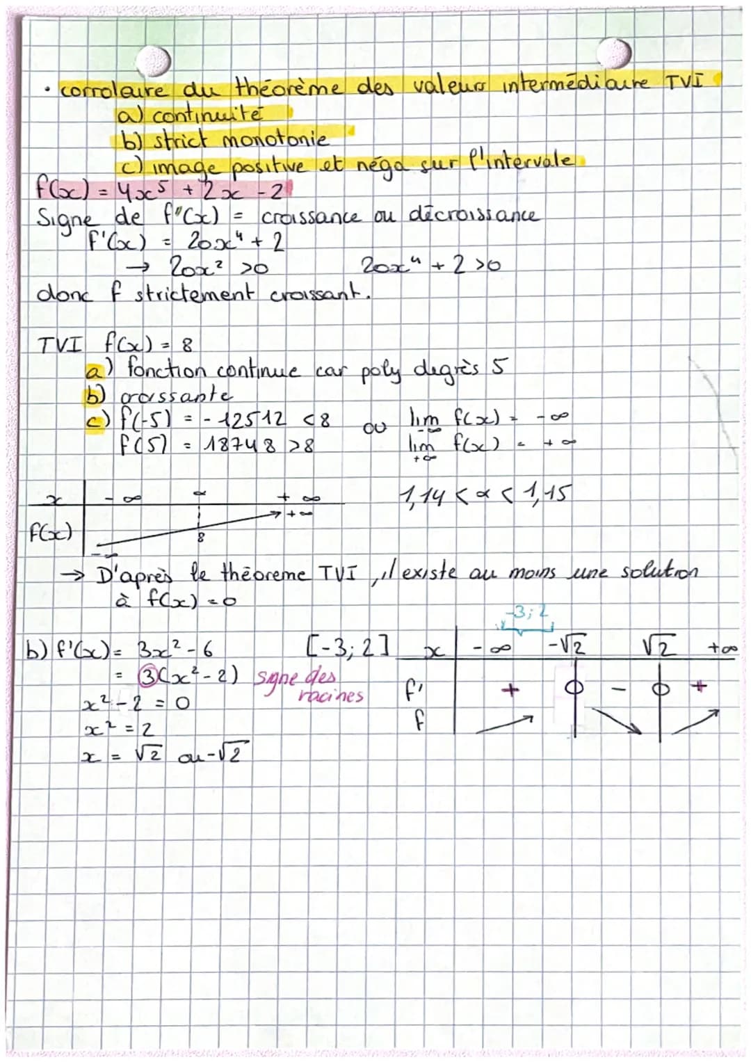 Maths
O
Chausti
continuite fonction
• fest continue est a si
exemple exo n° 45 p 214:
1 = f(x) = x² + bx
2 = f(x) = 3x +1 si 1<x<4
autre exe