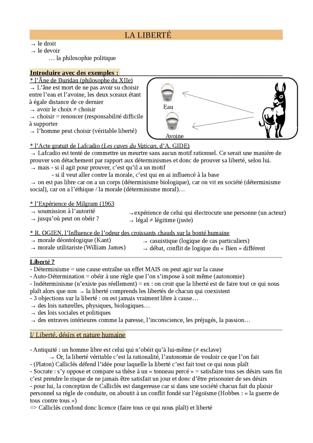 Sujet Bac Philo 2022 : Liberté et Déterminisme Explications