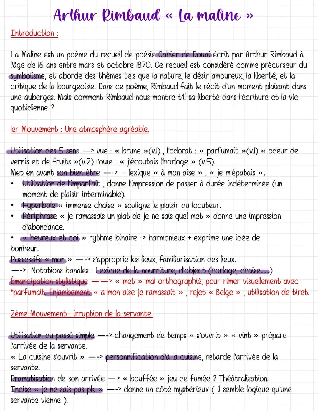 Arthur Rimbaud « La Maline » 