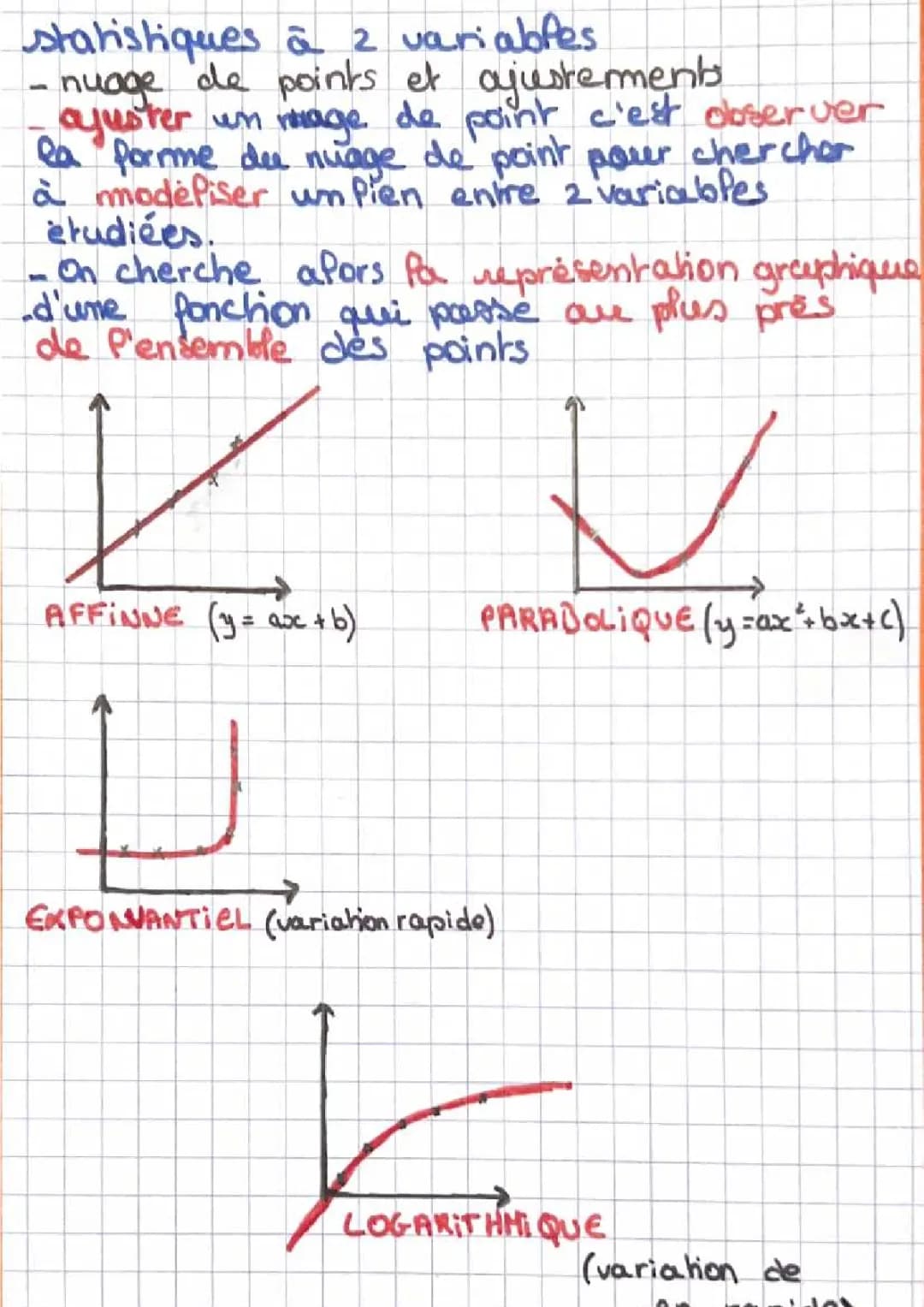 Statistiques à deux variables: Exercices corrigés, cours, et formules pdf
