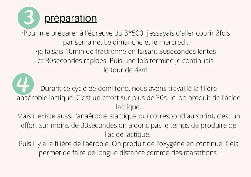 Epreuve 3×500
baccalauréat 2021-2022
Lou Gabard
Terminale Titane 1
Présentation de l'épreuve
Pour cette épreuve il faut réaliser 3 courses d