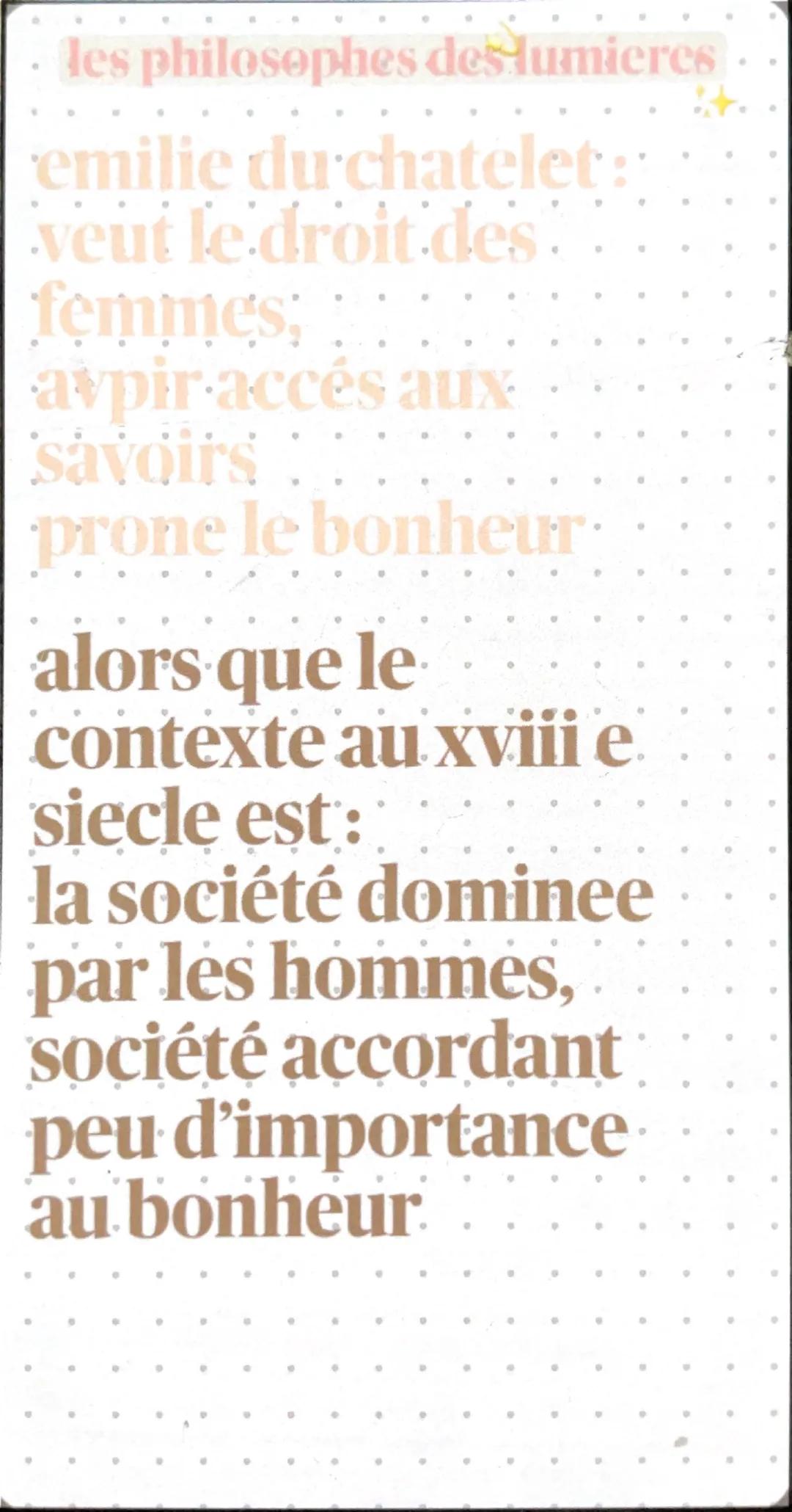 # les philosophes des lumières

voltaire : veut la
liberté
d'expression, la
liberté religieuse et
il est contre les
privileges pour l'
égali