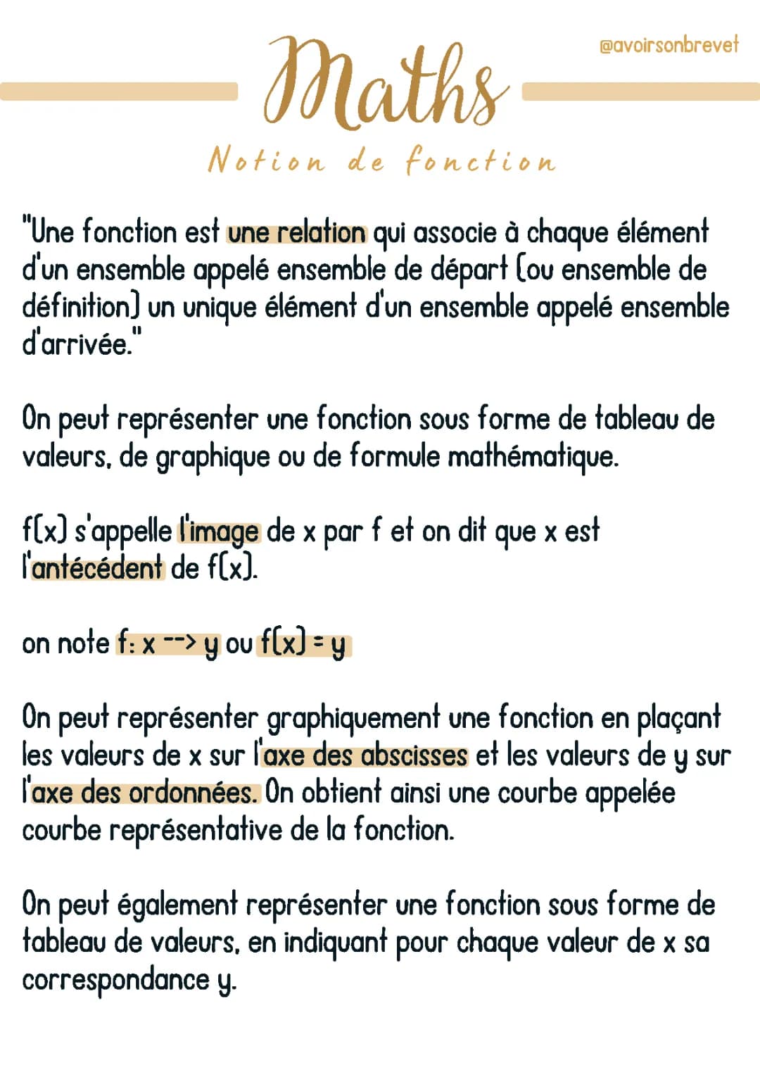 Notion de fonction 