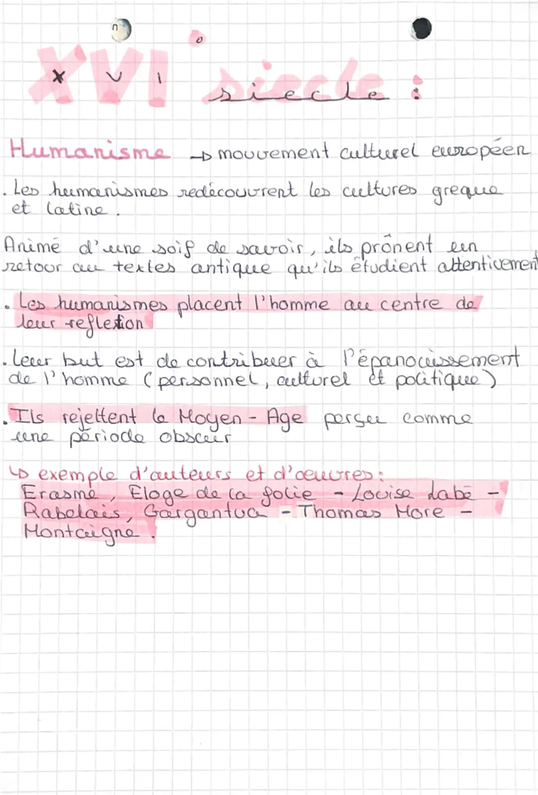 I dates
des
mouvement with
Humanisme
La pleiade
Le baroque
+15es
-D1549-1570
D 1580 - 1660
-D1800
le classicisme
-D1660-1690
Les lumières
-D