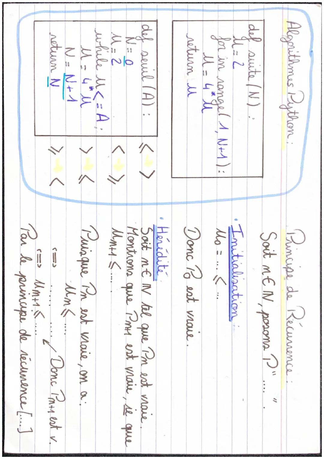 Mathématiques: Suites

CHAPITRE 2:
• Si $q> 1$, alors la suite $(q^n)$ diverge vers + oo
Si-1
• Si $-1< q<1$, alors la suite $(q^m)$ converg