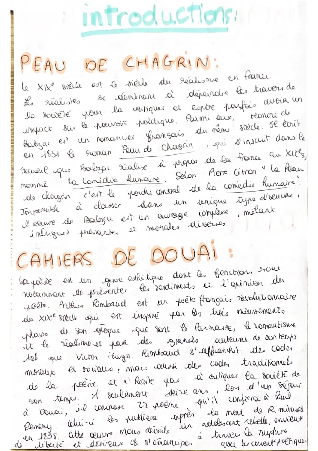 Idées d’introductions dissertation BAC de Français 