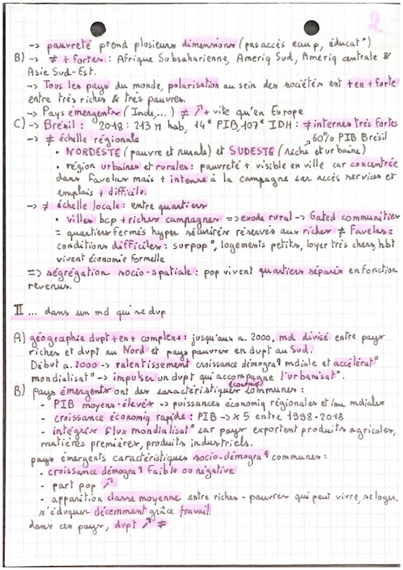 intro:
• territoire: espace approprié par une société
étude de la pop: demographie
dupt: processus de transfo politig, économiq, sociale dét