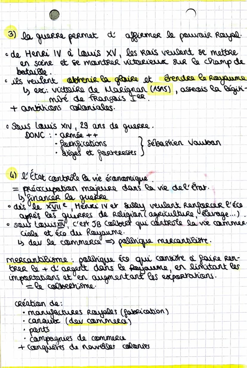 ...histaine
CHAPITRE: I'affirmation de l'Etat en France.
État:
: un gouvernement qui excerce son autorivé sur
un territoire et une populatio