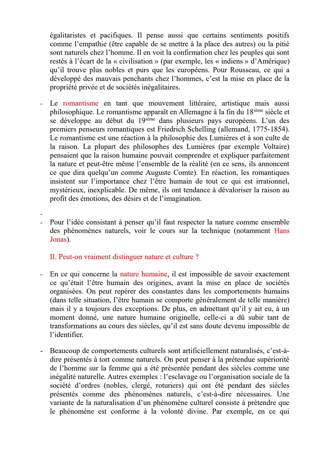 La Nature
Définitions
Nature tout ce qui existe sans intervention de l'homme. En ce sens, nature s'oppose à
artificiel.
Naturel chez l'homme