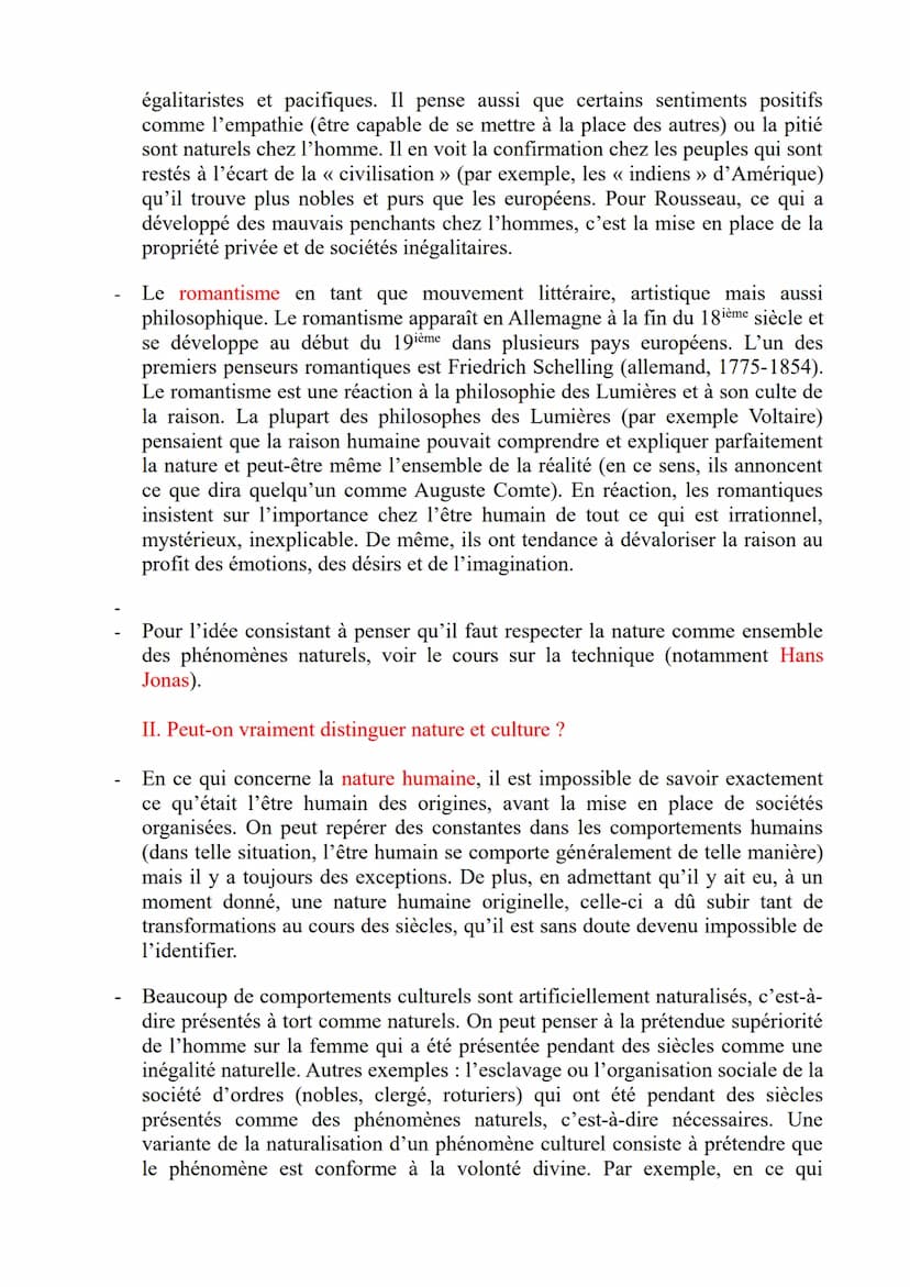 La Nature
Définitions
Nature tout ce qui existe sans intervention de l'homme. En ce sens, nature s'oppose à
artificiel.
Naturel chez l'homme