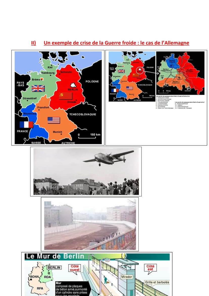 Chapitre d'HISTOIRE : LA GUERRE FROIDE
En 1945, la création de l'ONU a pour but d'empêcher une nouvelle guerre
mondiale .Mais on assiste aus