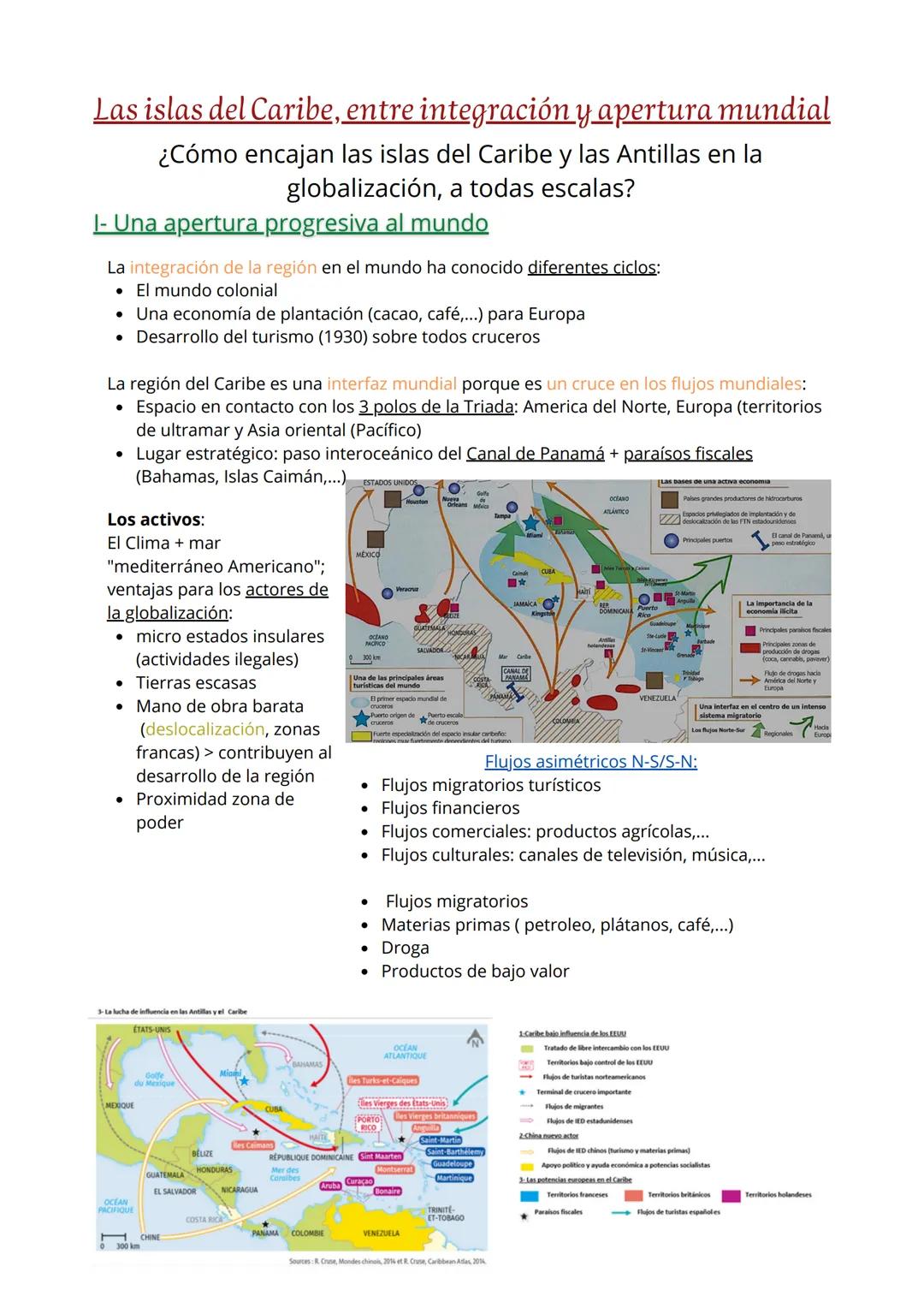 # Las islas del Caribe, entre integración y apertura mundial
¿Cómo encajan las islas del Caribe y las Antillas en la
globalización, a todas 