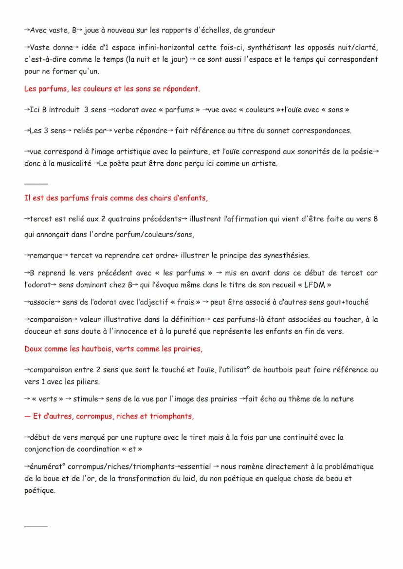 
<p>Le sonnet que nous allons étudier aujourd'hui se nomme « Correspondances » et a été écrit par le poète Charles Baudelaire dans son recue
