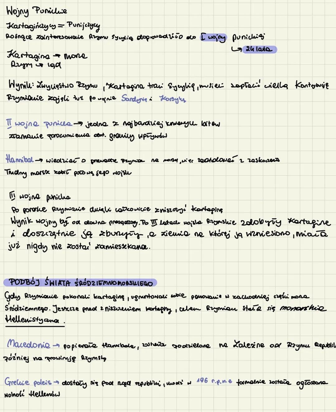 # podboje Rzymu

Najważniejsze daty:
264 r.p.n.e zakończenie poabaju Halii,
264-241 p.n.e I wojne Punicha
218-201 р.п. I wojna Ponicke
202 r