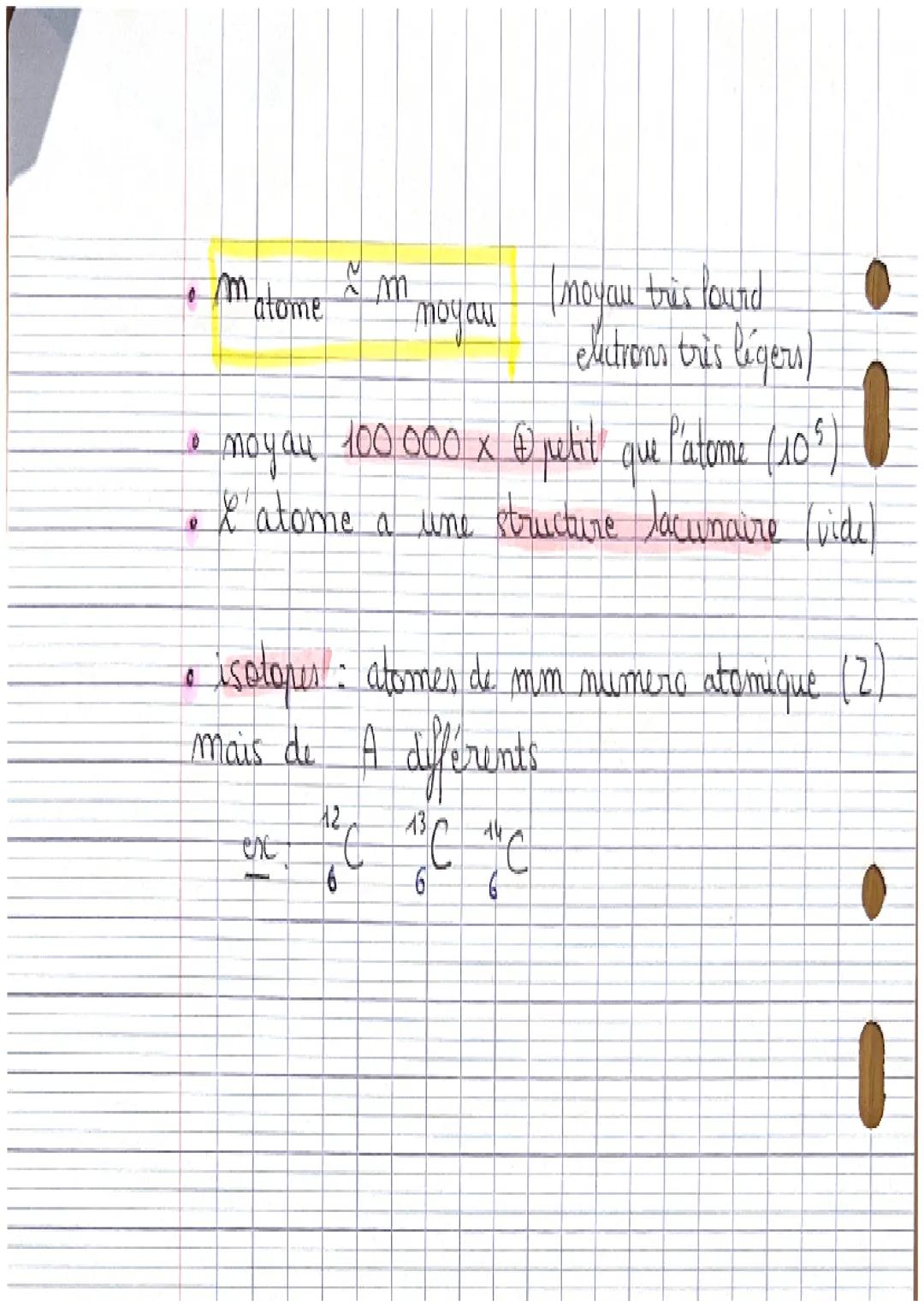 1
.
5
●
visible à l'ocuit met
(A seule entité chimique)
physique
مهند
atome contituant de la matière
macroscopique / microspique
ATOME -
<->