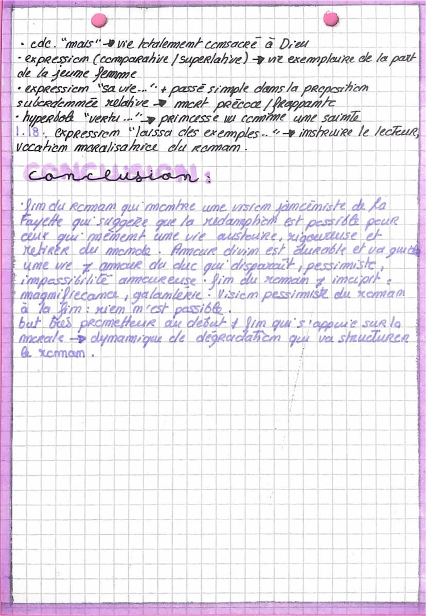 BAC
•
La Princesse de Cleves
partic IV, deAmiene page.
dermiere
•excipit
page
² gim.
e debut
• le duc m'a pas encore remoncé à sem amour pou