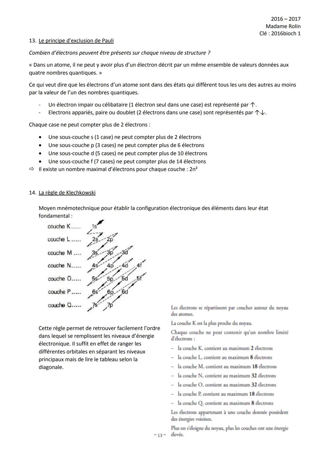 1)
2)
3)
Organisation de l'intro de Biochimie
Introduction (p. 1)
Les constituants de la matière (p. 4)
2.1 L'atome (p. 4)
2.2 Les isotopes 