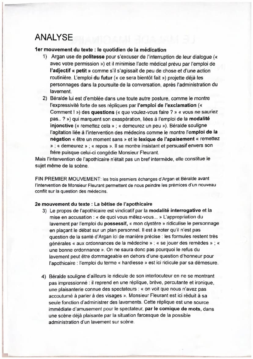 Acte III, scène 4
LE MALADE IMAGINAIRE,
Molière
Monsieur Fleurant, une seringue à la main; Argan, Béralde
Argan: Ah ! mon frère, avec votre 