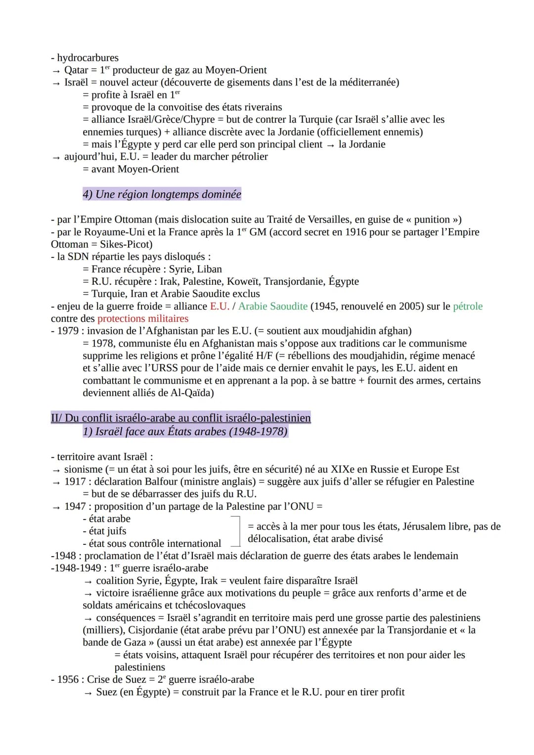 H.G.G.S.P. THÈME 2 : FAIRE LA GUERRE, FAIRE LA PAIX :
FORMES DE CONFLITS ET MODES DE RÉSOLUTION
AXE 3: LE MOYEN-ORIENT : CONFLITS RÉGIONAUX
