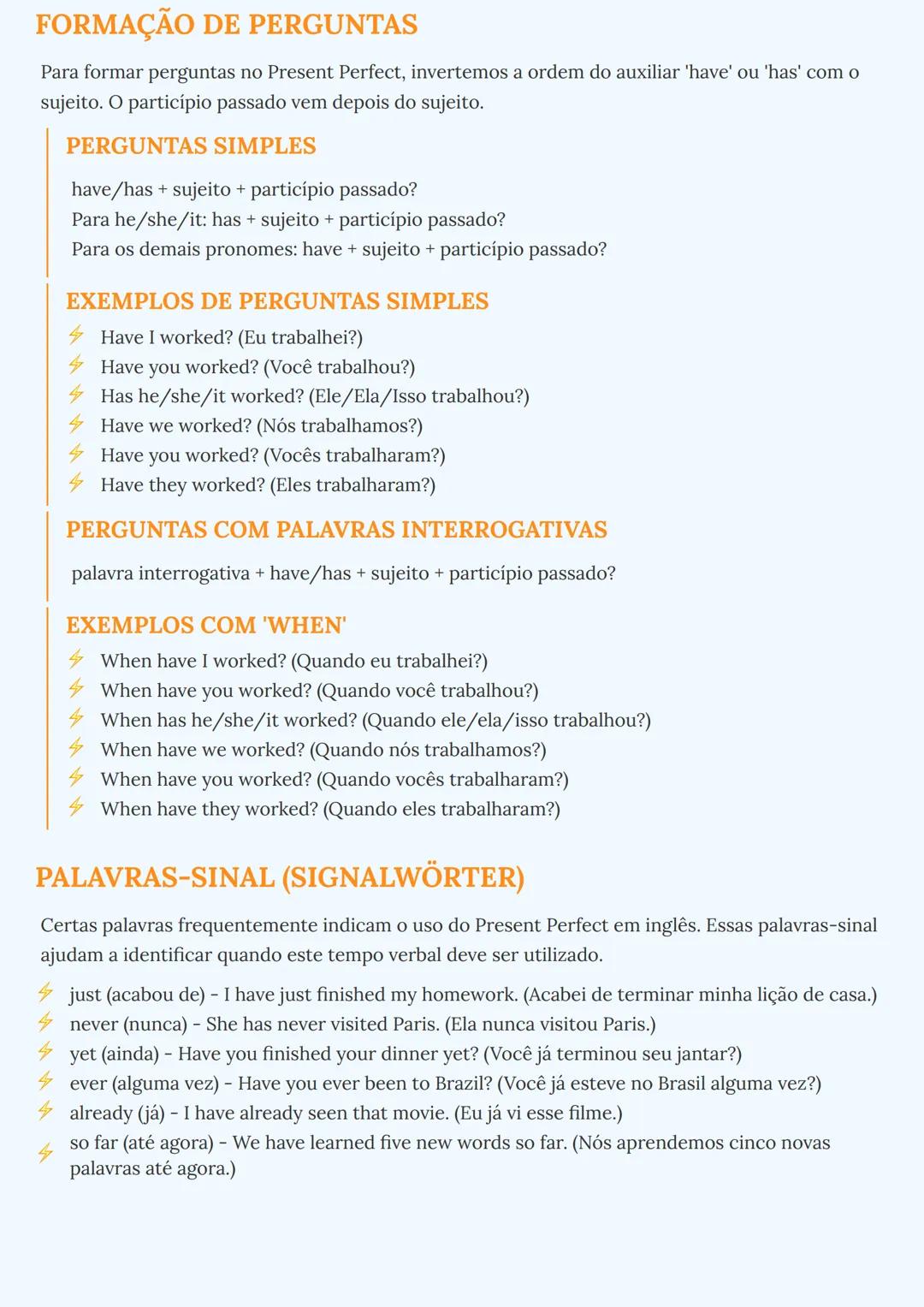 # PRESENTE PERFEITO EM INGLÊS

## INTRODUÇÃO AO PRESENTE PERFEITO

O Presente Perfeito (Present Perfect) é um tempo verbal em inglês que con