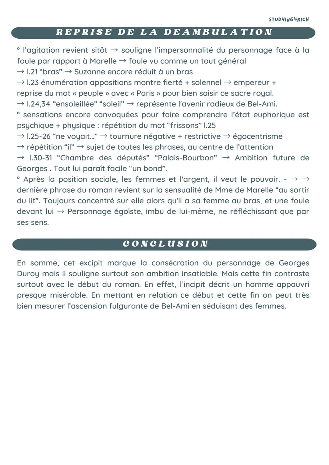 FICHE EXCIPIT BEL-AMI
ORAL, LECTURE LINÉAIRE
O
INTRODUCTION
Guy de Maupassant est l'un des plus grands auteurs français du 19e siècle mais
i