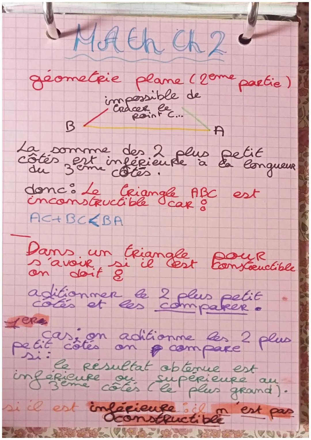 Math Ch2
geometric plane (1ère partie)
Dans un
Cosange
- les 4 côtés ont la même
Congueur.
+ les angles opposés sont
de la
on mesure
QPO=QNO