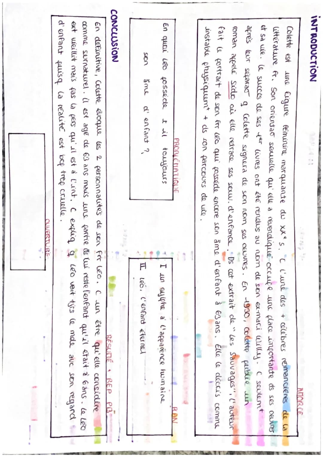 Explication de texte 12
Colette-Sido (1930): extrait de « Les sauvages
A mes yeux, il n'a pas changé : c'est un sylphe de soixante-
trois an