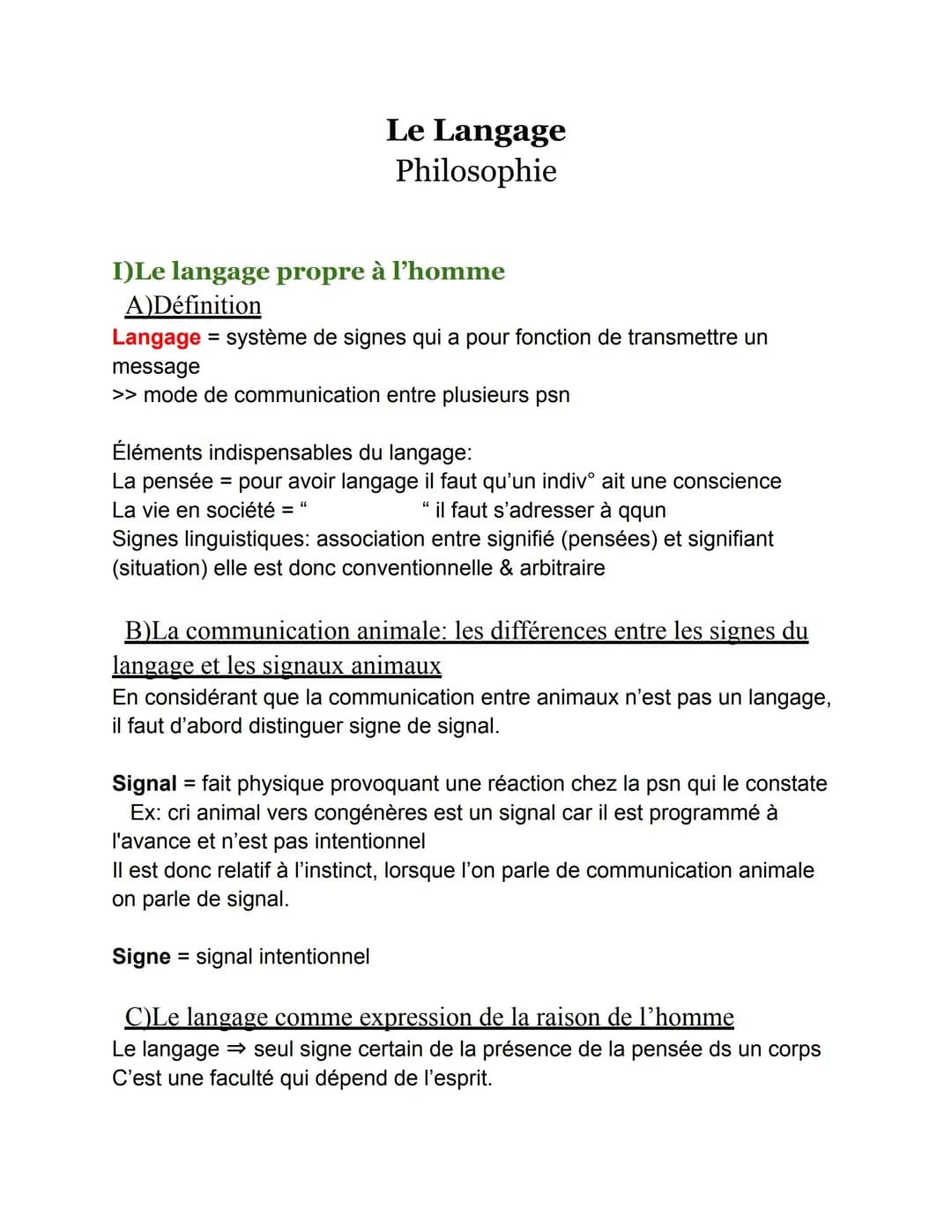 Langage 