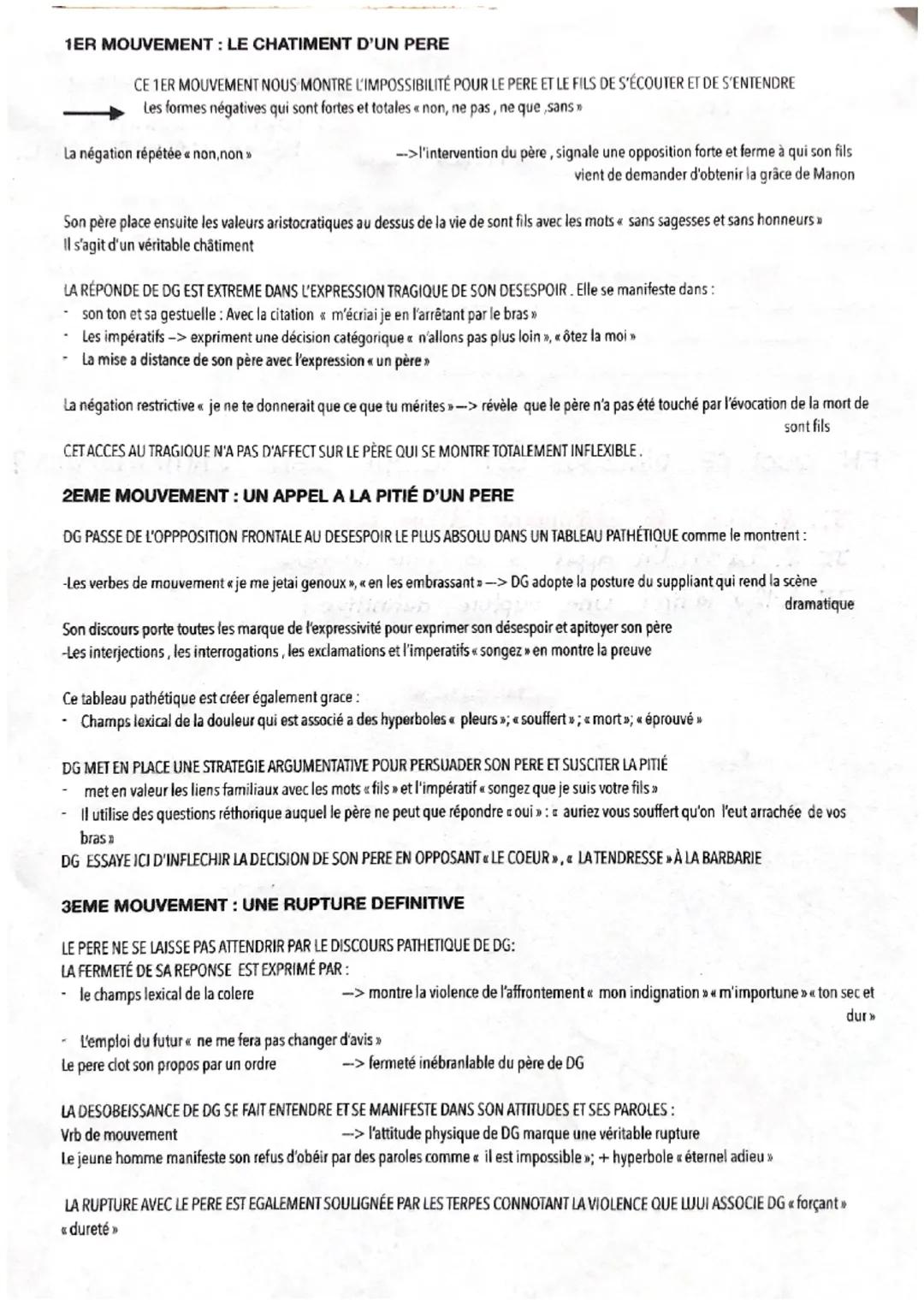 # TEXTE 7: Parcour: Personnage en marge,
DE: L'abbé Prévost
Plaisir du romanesqus.
OEUVRE: rupture définitive entre
DG et son père / M.L.

I