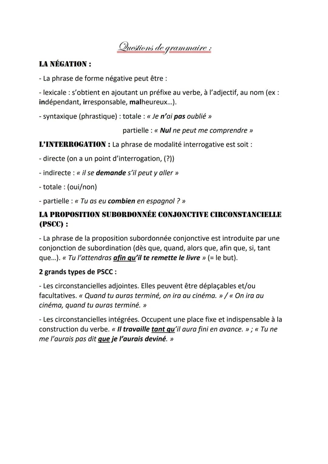 Figures de style:
Une accumulation : amplification par une énumération de mots, de groupes de
mots ou de phrases -> profusion de détails.
Un