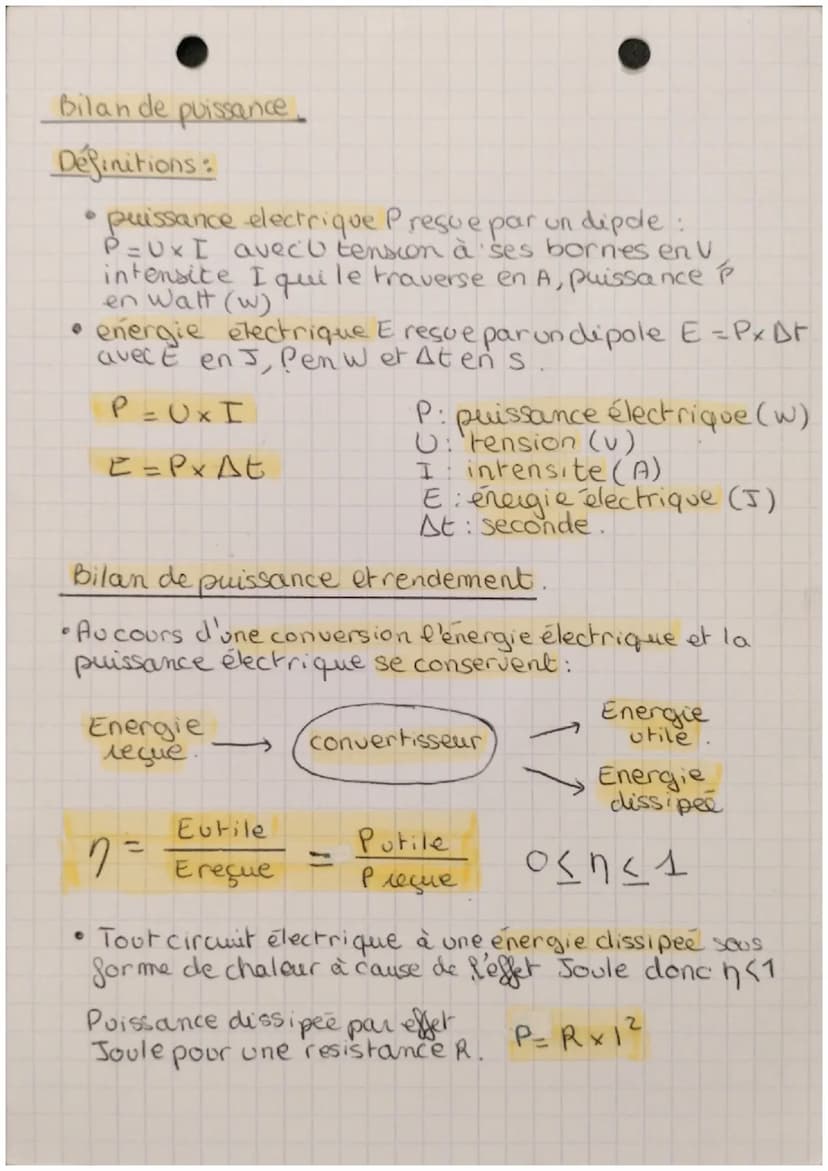 PHYSIQUE
ASPECTS ENERGETIQUES DES PHENOMENES ELECTRIQUE
Intensité et débit de charges electriques.
I = Q
ΔΕ
Q=Nxqe
I intensité en Ampere
Q: 