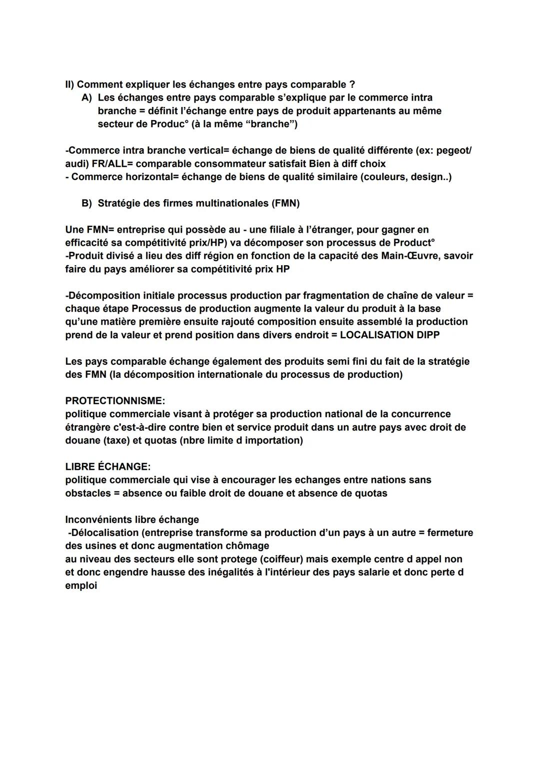# Commerce international (économie)

= ensemble des échanges commerciaux (importat/exportat entre pays)

Exportation: Un élément produit dan