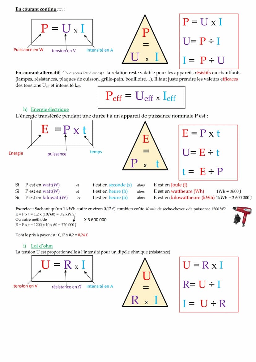 Fiche de révision de 3eme en physique chimie - DNB
1/ Chimie : organisation et transformation de la matière
a) Atomes, molécules et ions
Un 