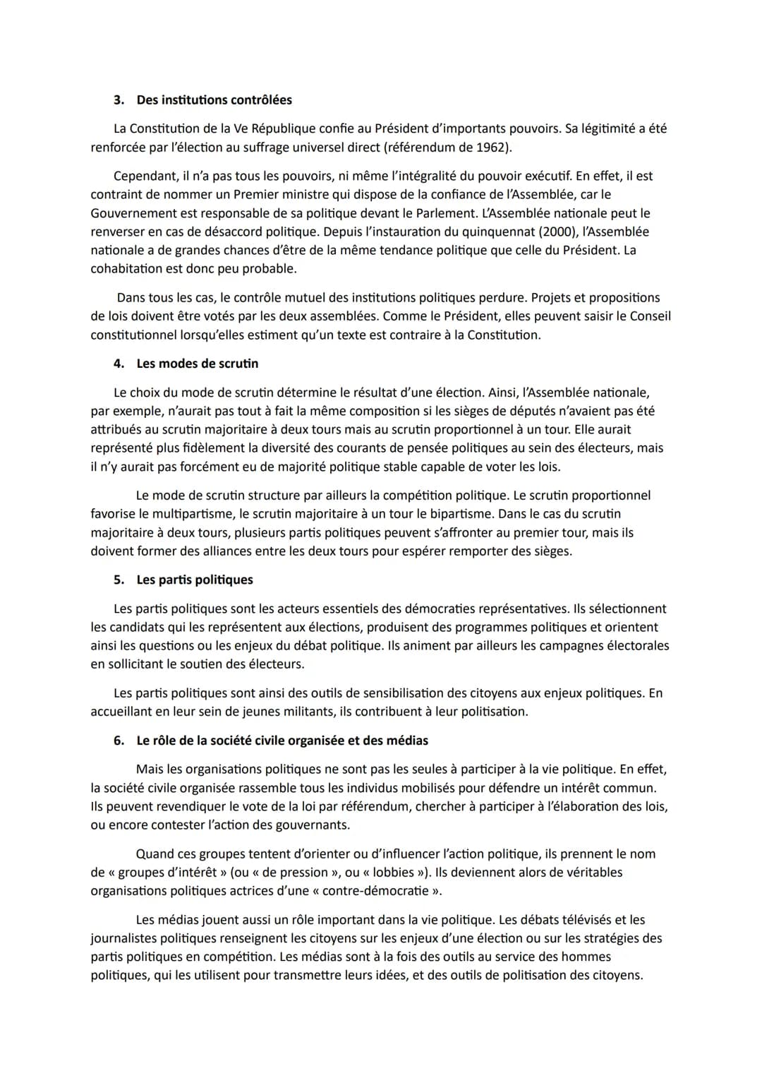Comment s'organise la vie politique ?
1. Le pouvoir politique
Le pouvoir politique se caractérise par sa généralité : il s'impose à l'ensemb