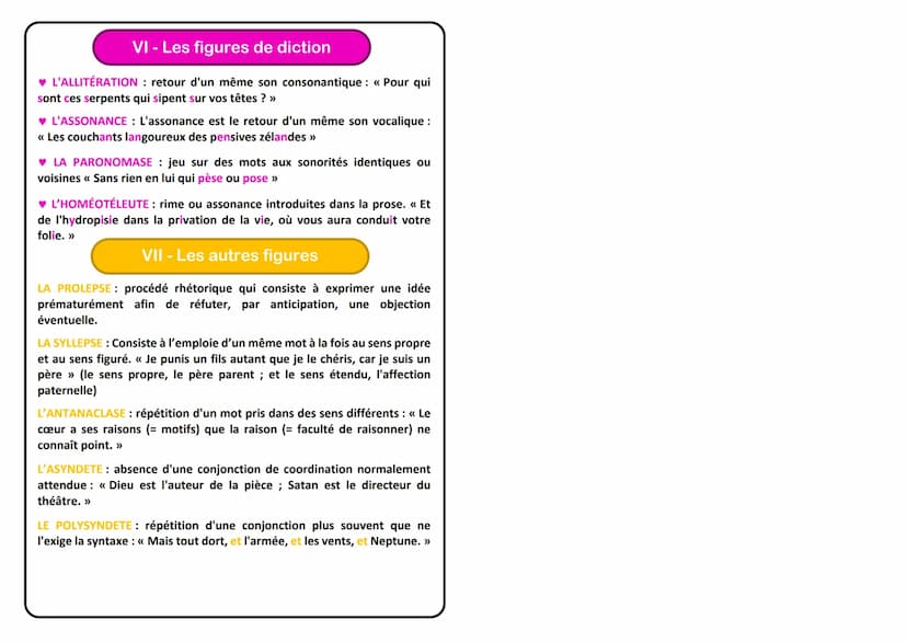 LES FIGURES DE STYLE
La figure de style est un procédé qui consiste à exprimer une idée et à
l'enrichir au-delà de la simple communication d