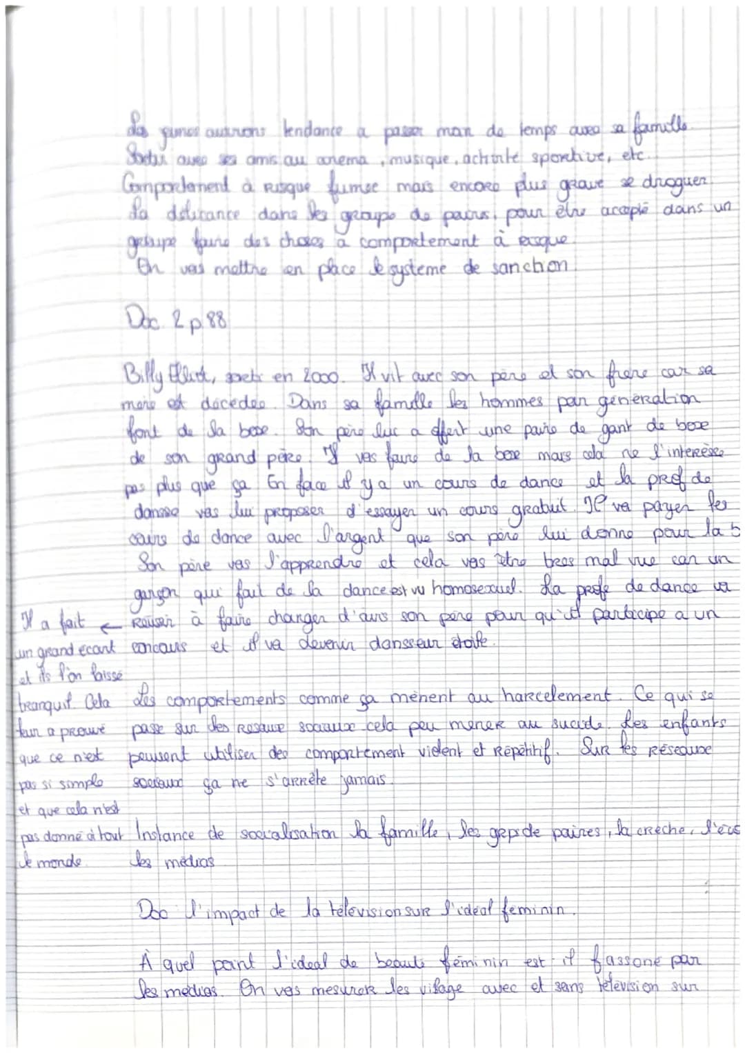 Chapitre
Comment devenons nous des acteurs et des
adrices specause ?
Definitions
SOCIALISATION : Processus par lequel un
Lindiwidi apprend a